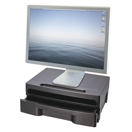 Officemate Monitor Riser, W/Drawer 22502